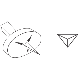 Corte triangular